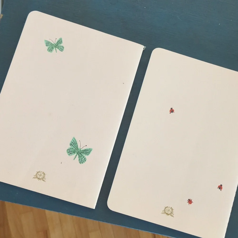 🆕 Rifle Paper Co. Floral Notebooks - Pale Pink Set Of 2